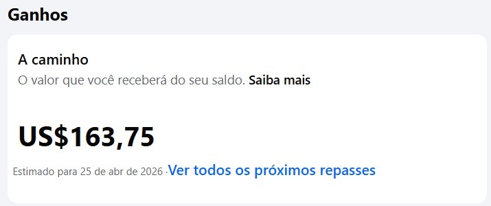 Ganhos reais no Facebook