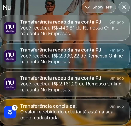 Recebimentos reais de afiliados e AdSense
