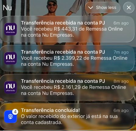 Recebimentos reais de afiliados e AdSense